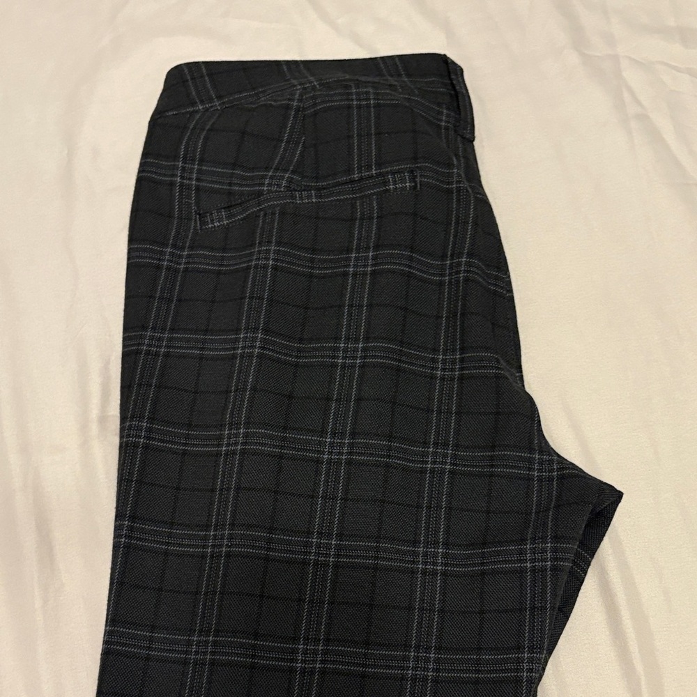 Hollister Black Plaid Slacks - Picture 7 of 8